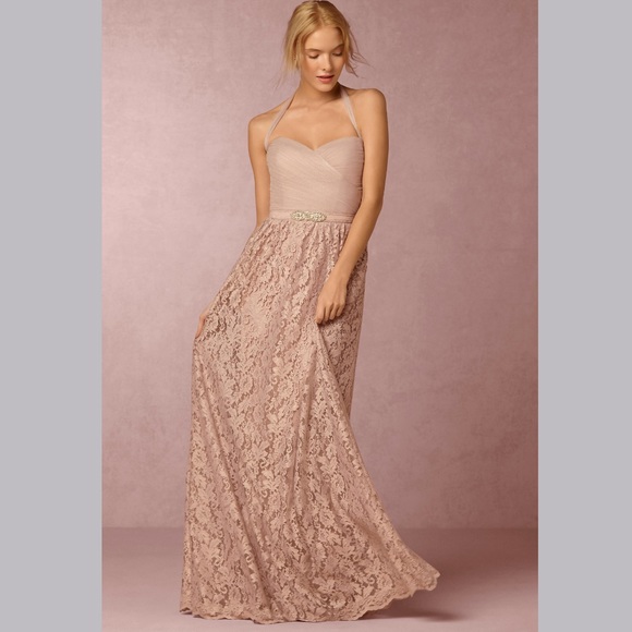 🆕NWT BHLDN Cambria Skirt - blush pink lace maxi - Picture 4 of 16